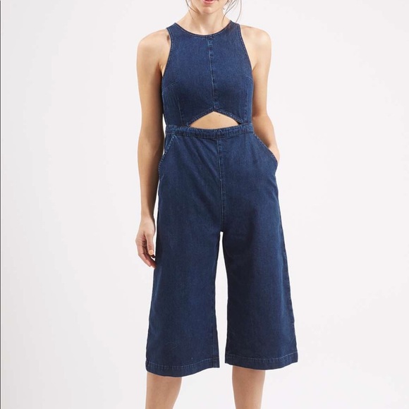 Topshop Pants - Topshop Moto Jumpsuit Keyhole Cutout